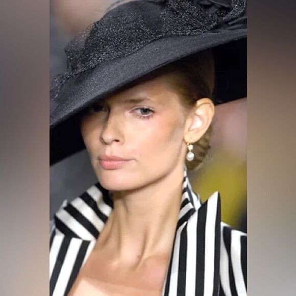 Ralph Lauren Collection ~ Spring 2008 Runway Black & White Stripe Cotton Jacket - Picture 3 of 16